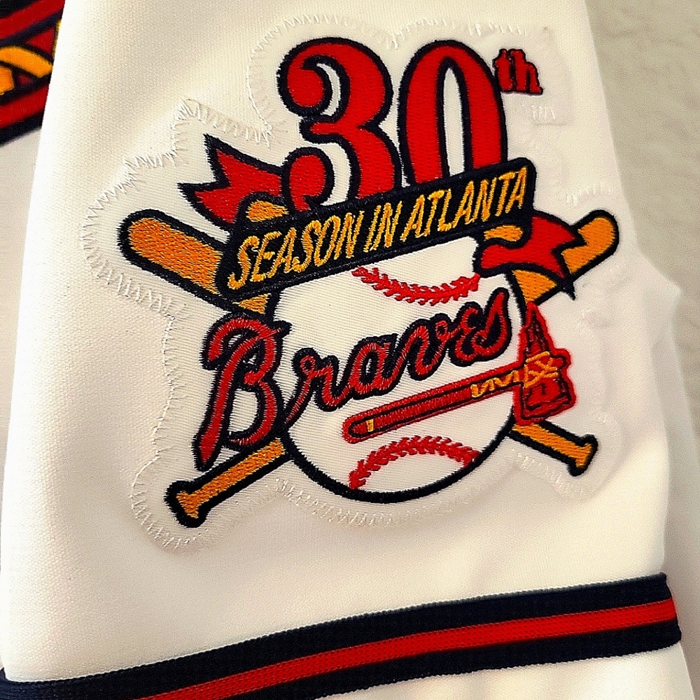 100% Authentic Mitchell &Ness Atlanta Braves Jersey